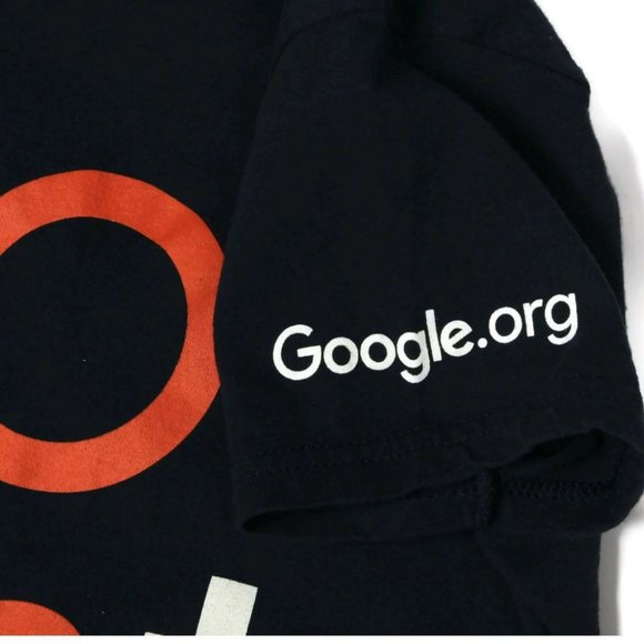 GOOGLE SERVE VOLUNTEER Navy Blue Womens T-Shirt Tee size Small - Picture 3 of 3